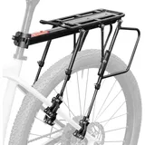 ROCKBROS Gepäckträger Aluminium verstellbar 26-29 Zoll Schwarz