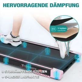 RCB CITYSPORTS Laufband WP9, Klappbares Laufband bis 12 km/ h APP walking pad - schwarz