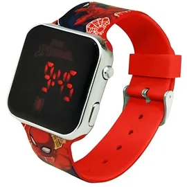 Kids Euroswan Spiderman SPD4800 0 mm Gehäuse Transparent Silikonarmband Silber