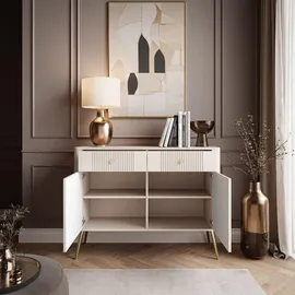 lookway KOMMODE ELYSIA KASCHMIR 2D2S mit Schubladen und Goldenbeine