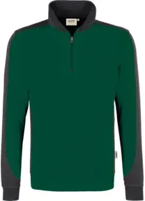 Hakro Zip-Sweatshirt Contrast Performance, tanne, Unisex-Größe: 2XL