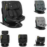 KIKKABOO Kindersitz i-Tour i-Size (40-150 cm) Gruppe 0+/1/2/3, Isofix, drehbar schwarz