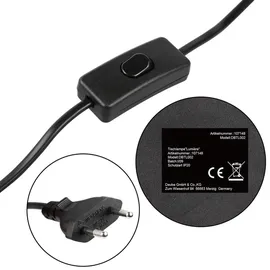 monzana Nachttischlampe Grau 2 St.
