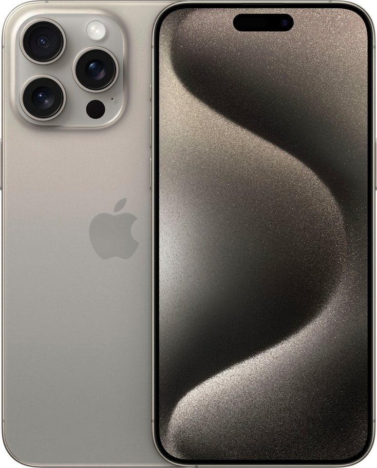 Apple iPhone 15 Pro Max 256GB Smartphone (17 cm/6,7 Zoll, 256 GB Speicherplatz, 48 MP Kamera) silberfarben