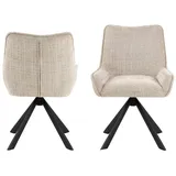 Actona Esszimmerstuhl Eddie Juto beige 2er Set