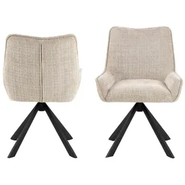 Actona Esszimmerstuhl Eddie Juto beige 2er Set