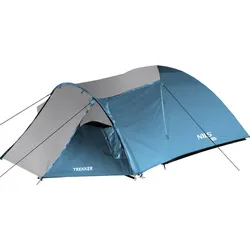 Campingzelt Trekker Nils Camp NC6012 BLAU|dunkelgrau 4 PERSONEN