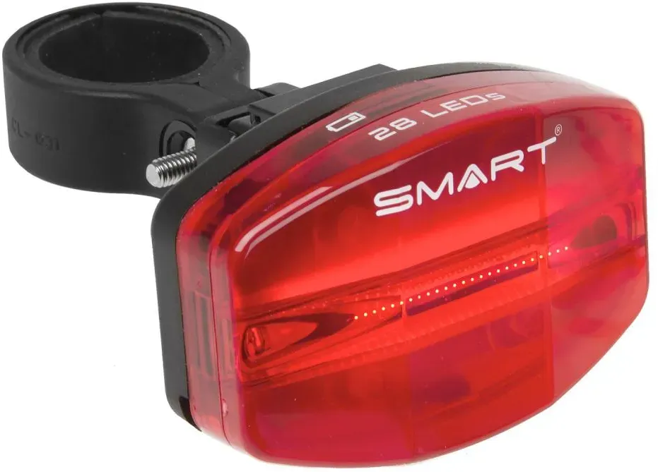 Smart Light Bar 28 LED Akku-Rücklicht, 20 Lumen, 220° Abstrahlwinkel, StVZO, schwarz