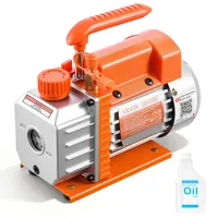 Vevor Vakuumpumpe, 3,5 CFM 99 L/min, 1-stufig, 180 W geeignet für R134a-, R22- und R410a-Systeme, 4-poliger Motor, für die Wartung von Kfz-Klimaanlagen & die Entgasung von Harzen, inkl. Öl.