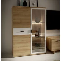 Forte Vitrine »Chesapeak Highboard inkl. Beleuchtung, 1 Glastür, Höhe