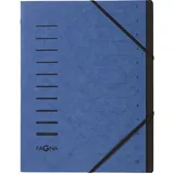 Pagna Ordnungsmappe Ordnungsmappen 12 Fächer blau,
