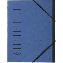Pagna Ordnungsmappe Ordnungsmappen 12 Fächer blau,