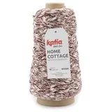 Katia Makramee Garn Home Cottage 200g Wolle zum stricken häkeln knüpfen DIY Kettgarn, 140,00 m (Handarbeitsgarn 3 mm, Wolle zum stricken häkeln makramee, 200g Makrameegarn, Strickwolle, Strickgarn, Handstrickgarn), DIY Makramee Garn zum Knüpfen für Blumenampel Deko Taschen rot