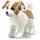 Steiff Terrie Hund 17 cm Weiss/Braun