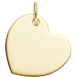 Luigi Merano Anhänger Herz-Platte zum gravieren, Gold 375 Charms & Kettenanhänger   Gold Damen 