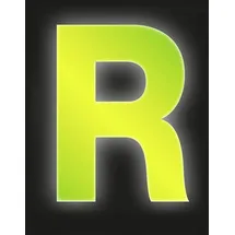 CONACORD Klebebuchstabe R Reflektierend 8 cm Gelb