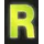 CONACORD Klebebuchstabe R Reflektierend 8 cm Gelb