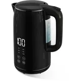 efbe-Schott Kalorik TKG JK 2000 Wasserkocher schnurlos, mit Display Schwarz Fassungsvermögen: 1.7l digital, 1.7 l
