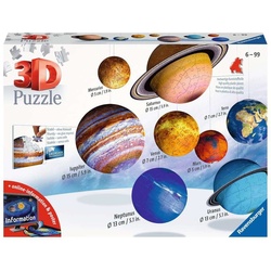 Ravensburger 3D-Puzzle 522 Teile Ravensburger 3D Puzzle Planetensystem 11668, 522 Puzzleteile