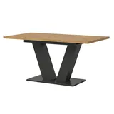xonox.home Esstisch 150x90 cm Eiche Nachbildung. - Braun