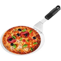Nanxin Edelstahl Pizzaschaufel mit langem Griff, Pizzaschieber für Pizzaheber, Brotschieber(Rund)