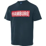 HSV T-SHIRT "SNORRE" mit Hamburg Schriftzug - dunkelblau