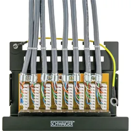Schwaiger 8-Port Patchpanel CAT 6 für RJ45