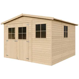 TIMBELA Gartenhaus 3,35 x 2,68 m Natur