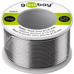 goobay Lötzinn, bleifrei, ø1,0mm - Gewicht: 100g Rolle