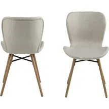 VCM ebuy24 Esszimmerstuhl Bali Beige 2er Set | Gr.: onesize