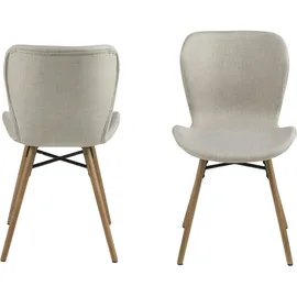 VCM ebuy24 Esszimmerstuhl Bali Beige 2er Set | Gr.: onesize