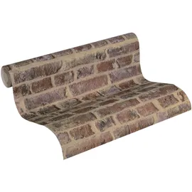 A.S. Création Tapete Steinoptik Braun rot und beige 53 cm x 10,05 m AS-371611