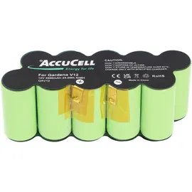 AccuCell Akku passend für V12 Strauch-, Heckenschere 2000 mAh (12,0 V)