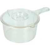 KitchenCraft Mikrowellen Kochtopf, Kunststoff Topf für die Mikrowelle, Pfanne mit Deckel, BPA-freier Kunststoff Topf mit Deckel, Tupper Dose, 30,5 x 43,2 x 55,9 cm, 900 ml Kapazität