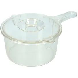 KitchenCraft Mikrowellen Kochtopf, Kunststoff Topf für die Mikrowelle, Pfanne mit Deckel, BPA-freier Kunststoff Topf mit Deckel, Tupper Dose, 30,5 x 43,2 x 55,9 cm, 900 ml Kapazität