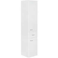 Hochschrank Serie MAC, 2 Türen, 1 Auszug, weiß Dekor, Anschlag rechts, 300 x 1440 x 320 mm - 93 914 07