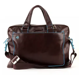 Piquadro Blue Square Computer Briefcase Mogano