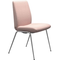 Stressless® Polsterstuhl Laurel, Low Back, Größe L, mit Beinen aus Stahl in Chrom glänzend rosa