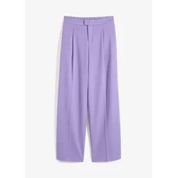 bonprix Weite Bundfaltenhose, lila, 52