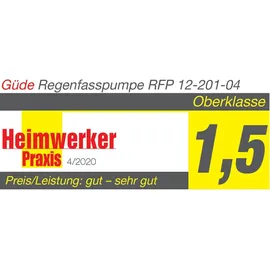 Güde Akku Regenfasspumpe RFP 12-201-04 Set 1500 l/h 2 Akkus