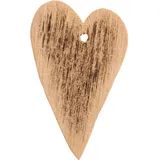 IB Laursen Herzanhänger Geschenkanhänger aus Holz, 3,5 x 5,5 cm, braun