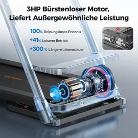 YoSuDa Laufband 1–14 km/h schwarz