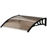 Outsunny Vordach Polycarbonat PP, Aluminium