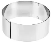 CHG® Tortenring EasyDo, verstellbar, aus rostfreiem Edelstahl 8096-05 , 1 Ring, Ø 15 - 30 cm, Höhe: 8 cm