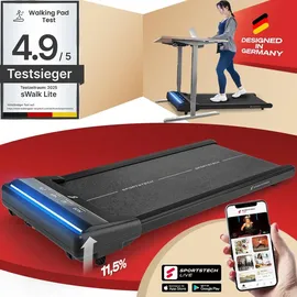 Sportstech Laufband sWalk Lite | LED-Feedback | 1-6 km/h Geschwindigkeit schwarz