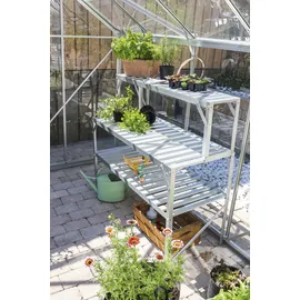Vitavia Tischaufsatz für Alutisch 121 cm x 28 cm Alu-Blank
