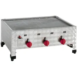 Neumärker® Gas-Kombi-Tischbräter 3 | Grill + Bräter | Inkl. Pfanne und Grillrost