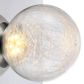 GLOBO Wandstrahler (H15) Chrom grau
