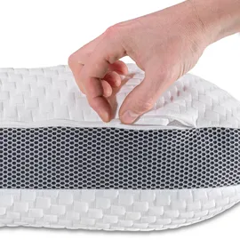 sleezzz Premium Viskoelastik Kontur Kissen 36 x 60 cm Weiß