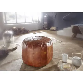 Wohnling Hocker WL6.088 braun Leder